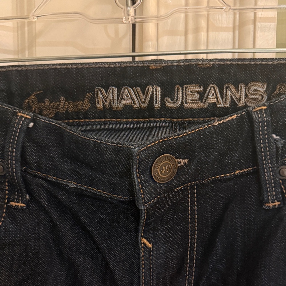 Mavi Men's Black Straight-Leg Jeans
